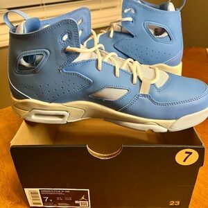 Jordan Kids' Light Blue and White High-Top Sneakers